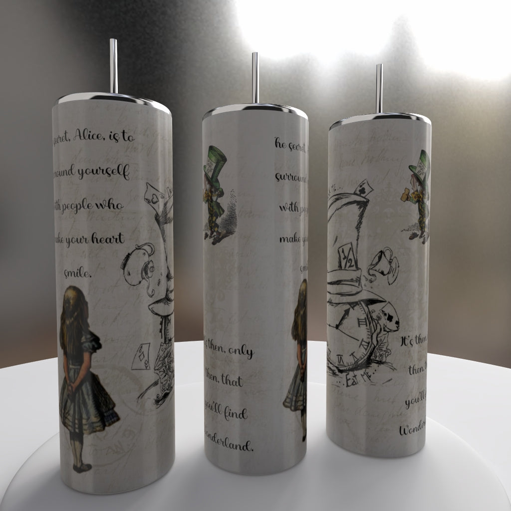 20oz alice in wonderland tumbler