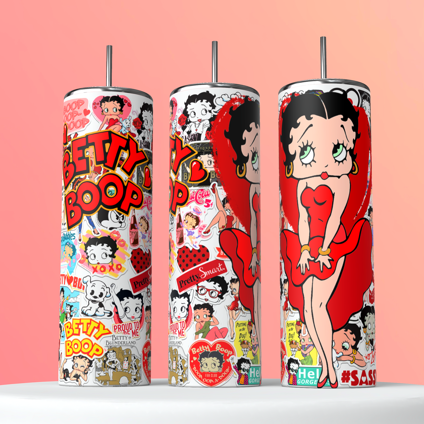 Betty Boop 20oz tumbler.