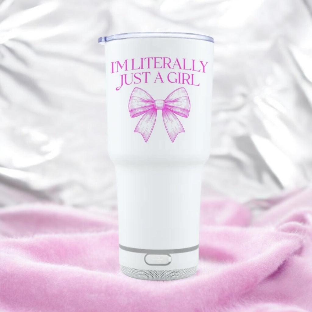 Any design- Wireless speaker 30oz stainless steel tumbler