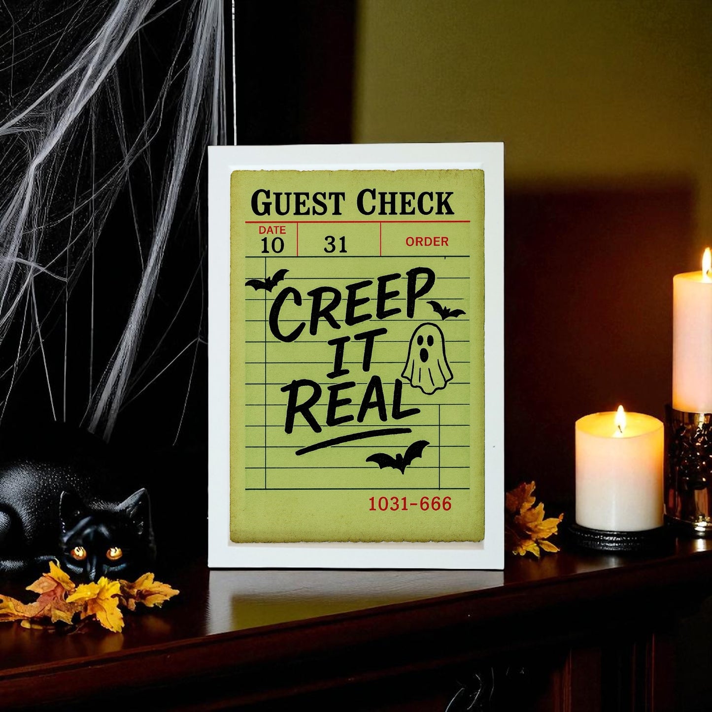 10 x 8 guest check wood sign