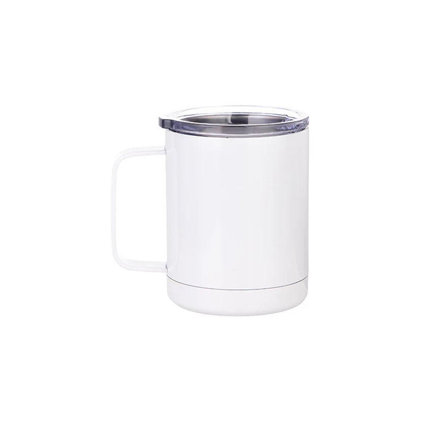 Santa ghost face things 15oz stainless steel mug with lid