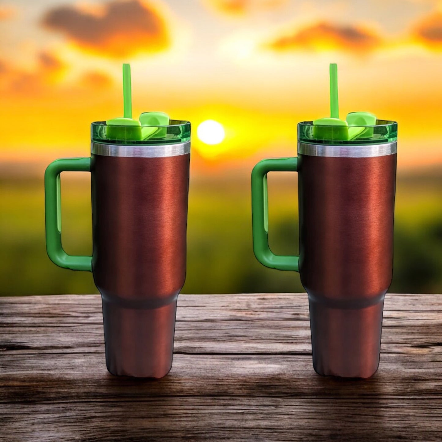 40oz stainless steel double insulated watermelon moonshine