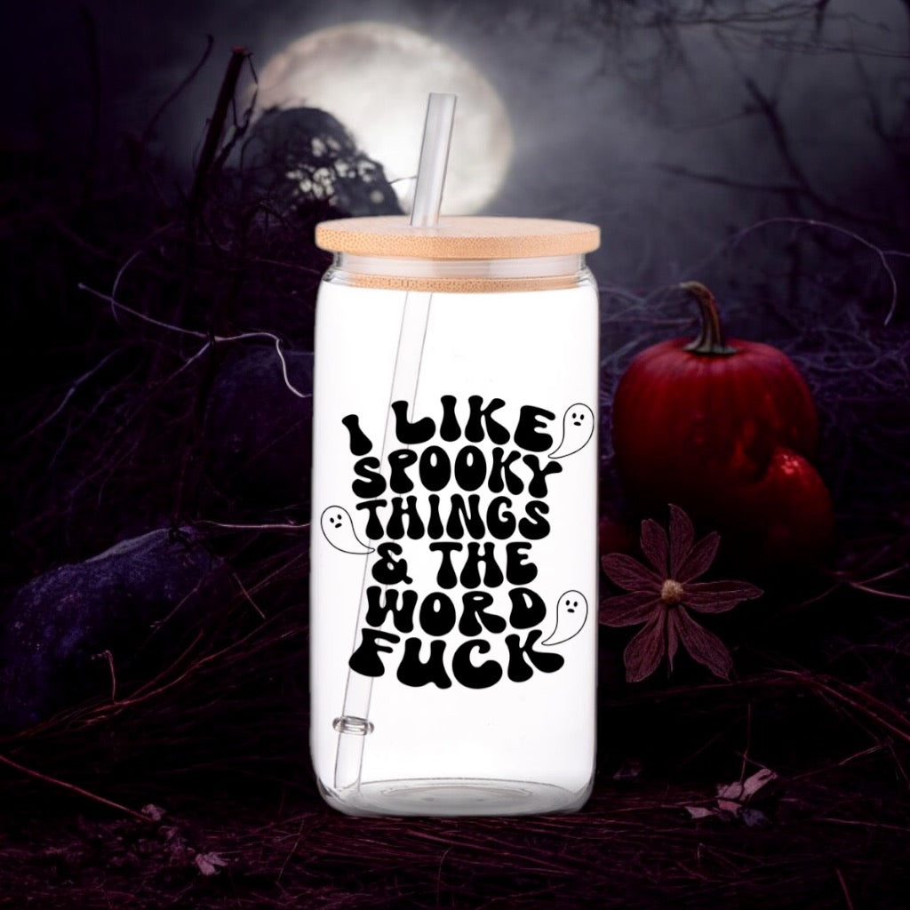 16oz i like spooky things and the word f@ck