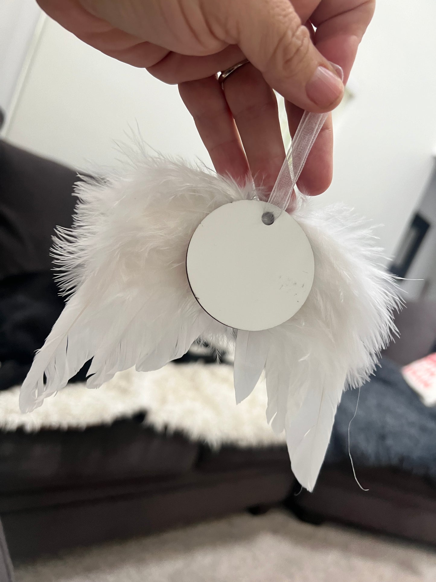Angel wing ornament