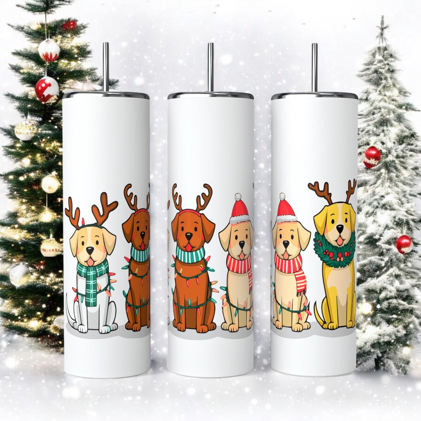 Pups christmas tumbler