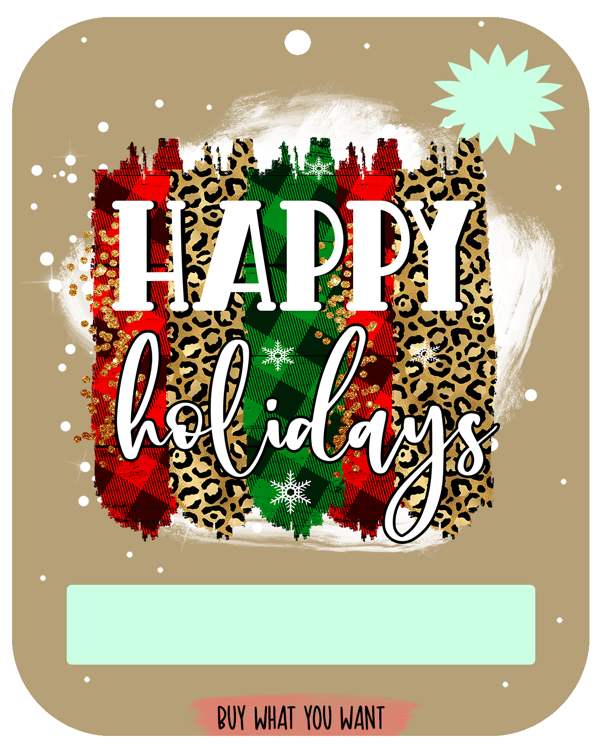 5 x 6 money ornament
