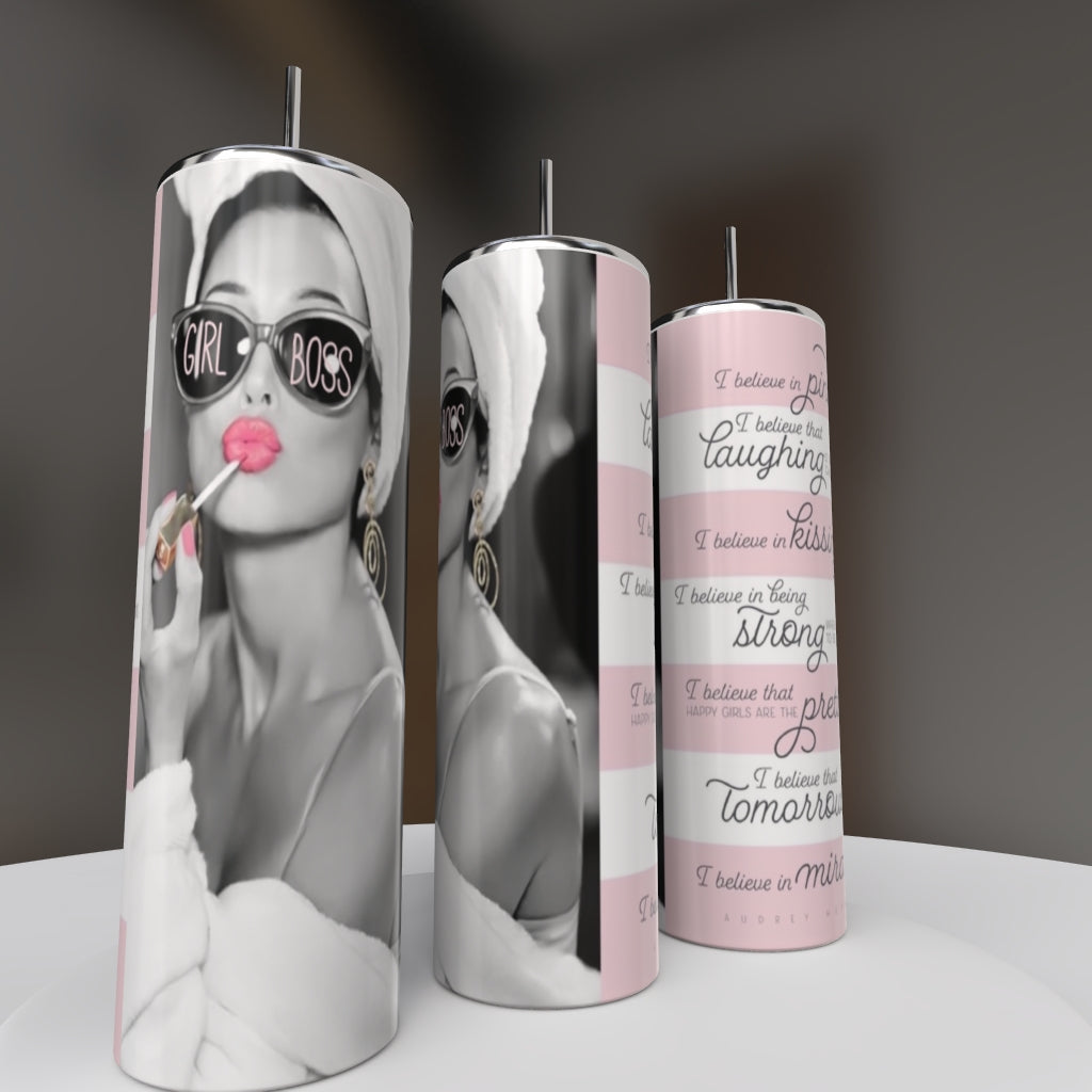 20oz skinny Audrey Hepburn -