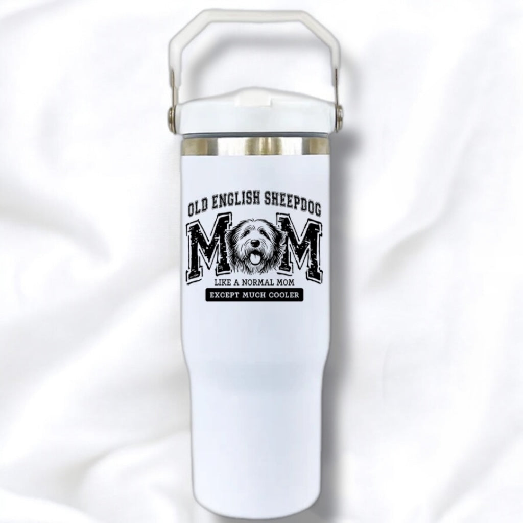 30oz tumbler - old English sheep dog mom