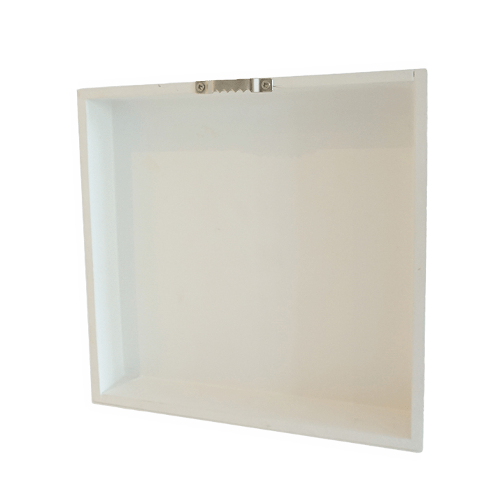 Custom -WHITE COATED WOOD PHOTO BLOCK 7.16" X 7.16"