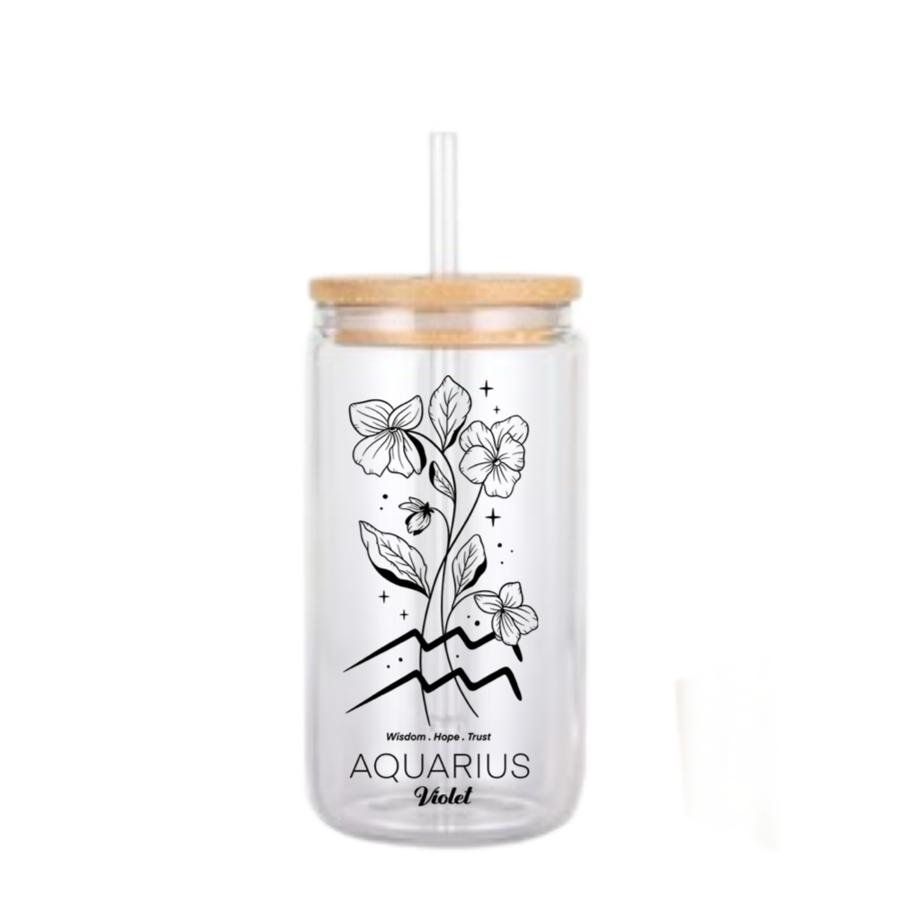 16oz zodiac flower edition