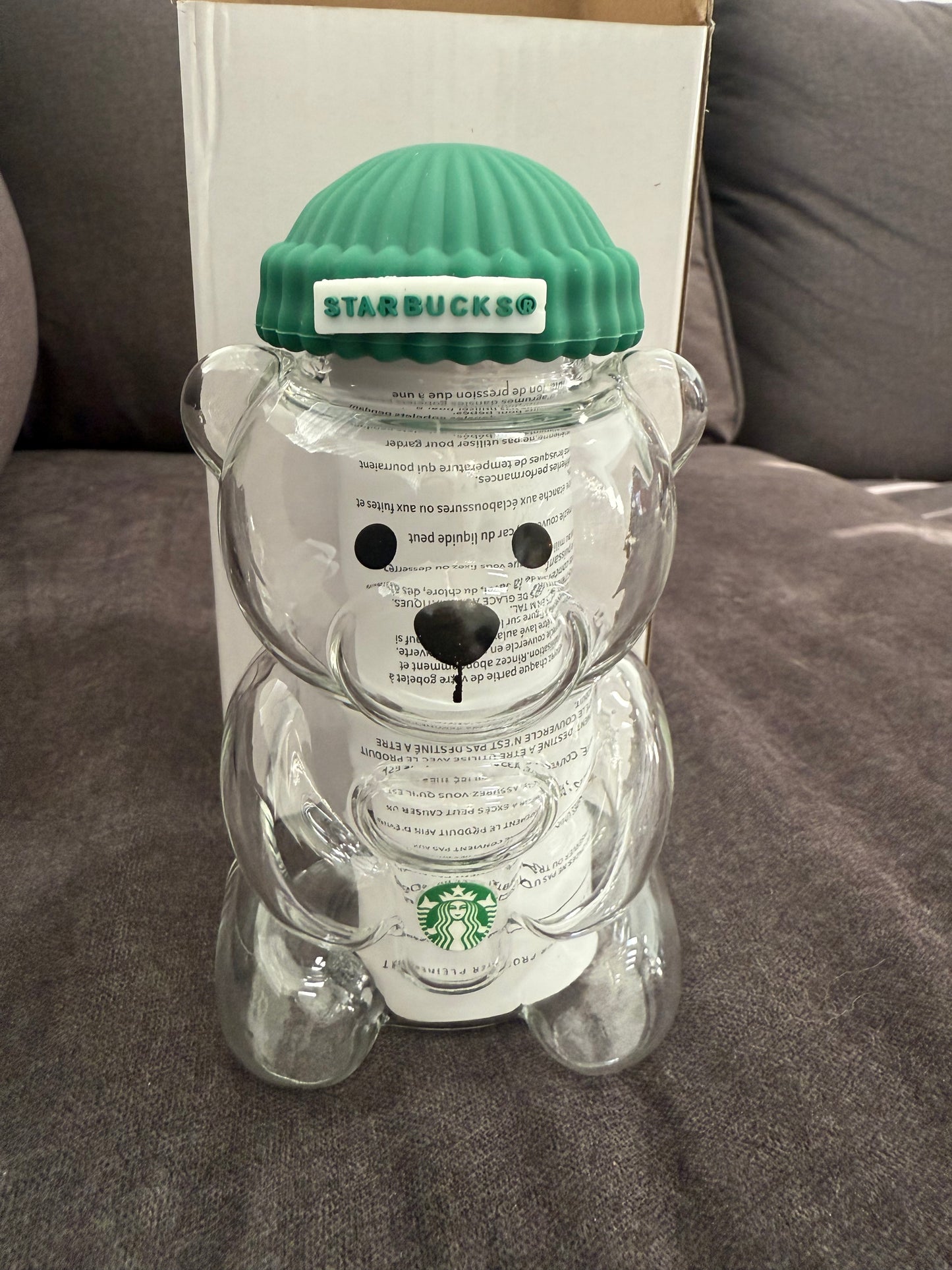 Cute limited bear glass