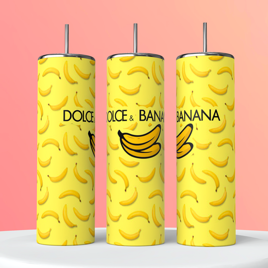 Dolce and banana 20oz skinny tumbler