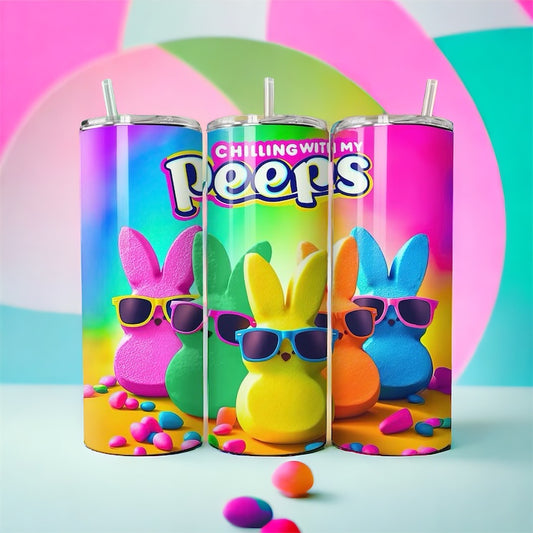 Chilling with my Peep tumbler
