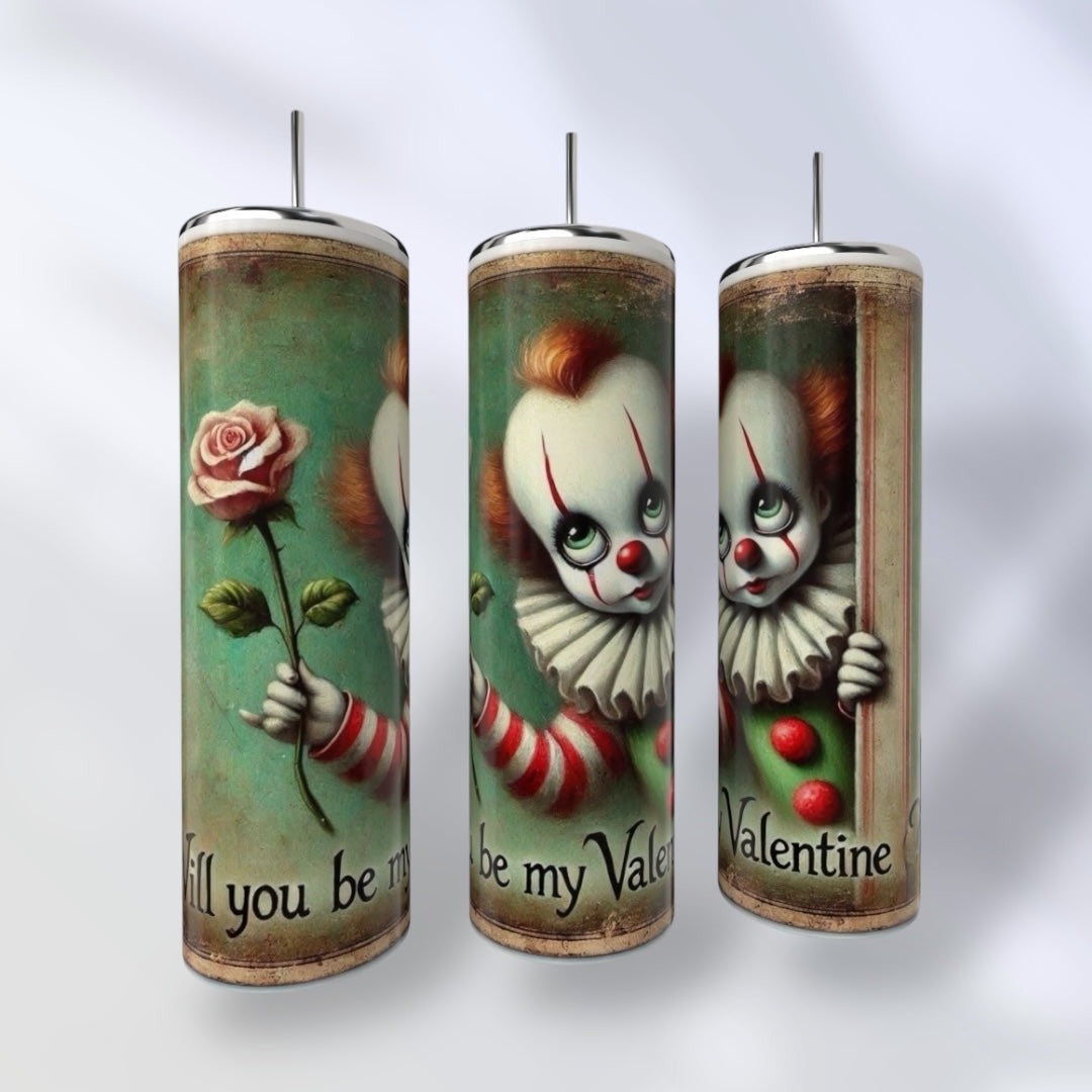 20oz horror valentine tumbler