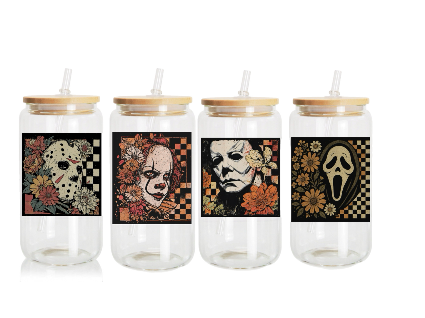 You pick character  16oz glass horror classics