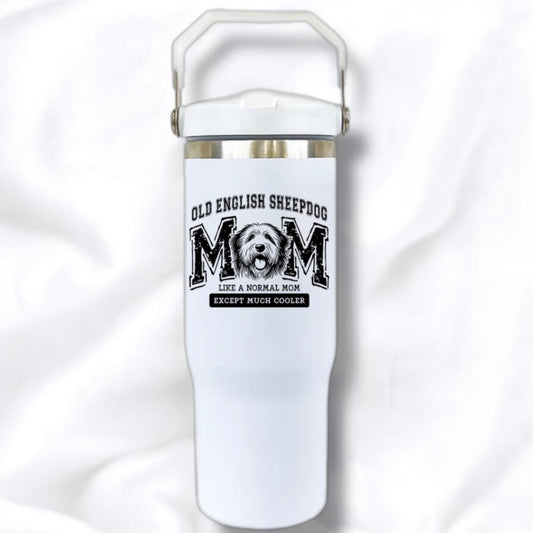 30oz tumbler - old English sheep dog mom