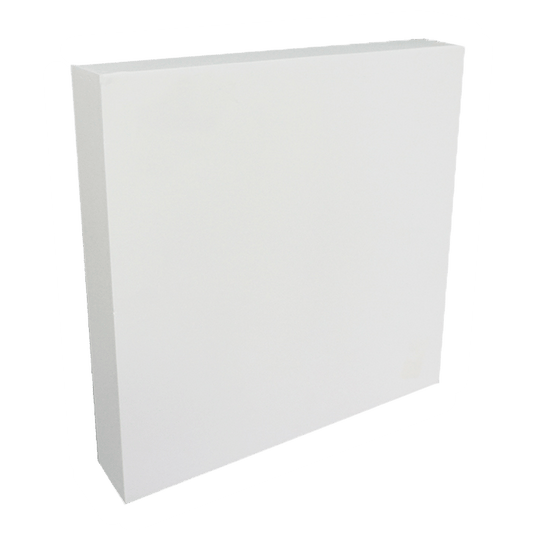Custom -WHITE COATED WOOD PHOTO BLOCK 7.16" X 7.16"
