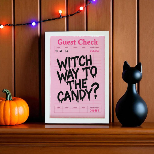 10 x 8 guest check wood sign