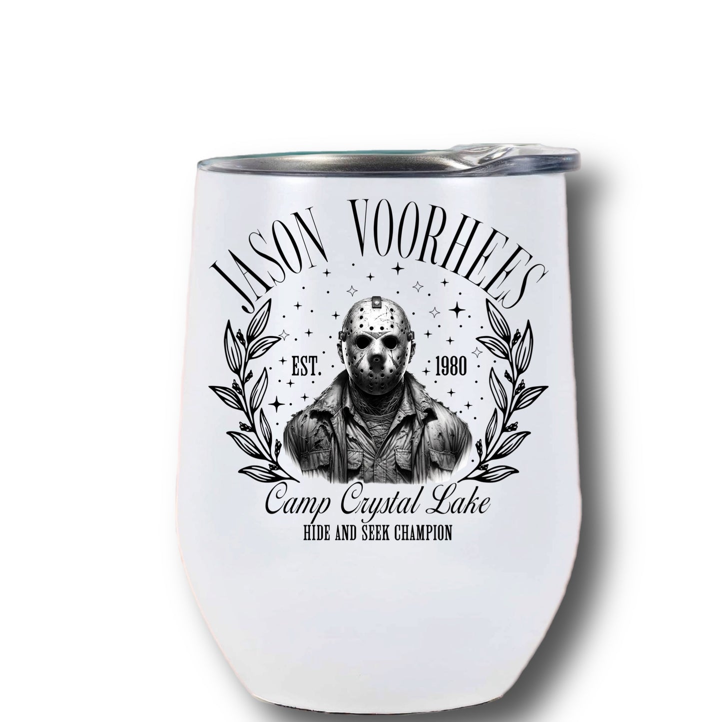 Wine tumbler Halloween characters quotes