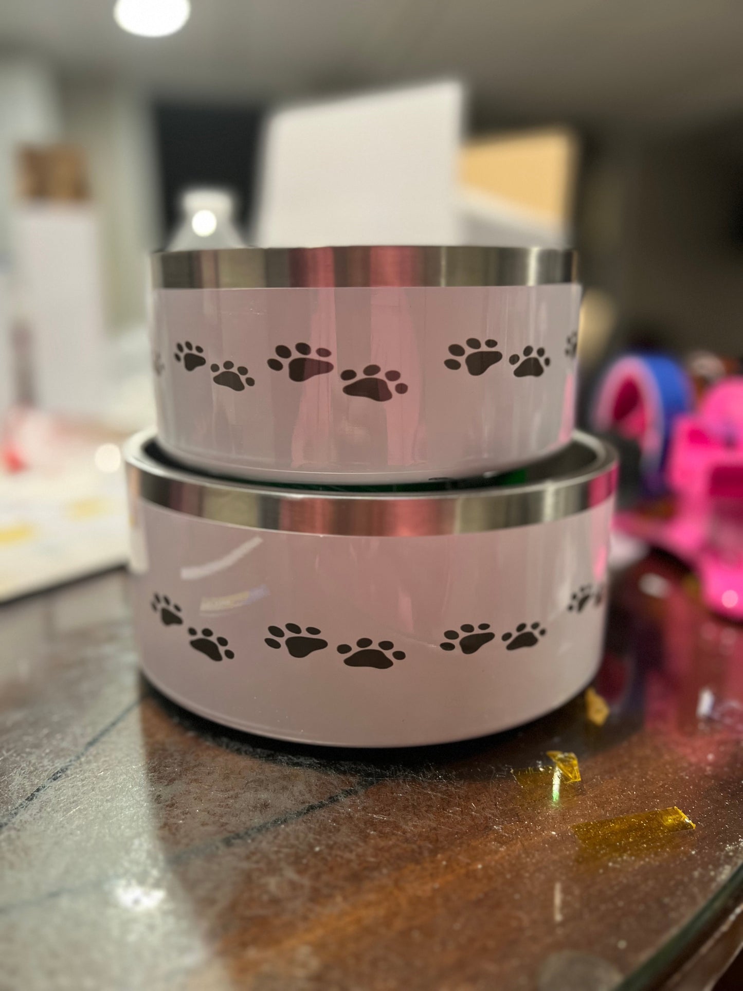64oz stainless steel dog bowl