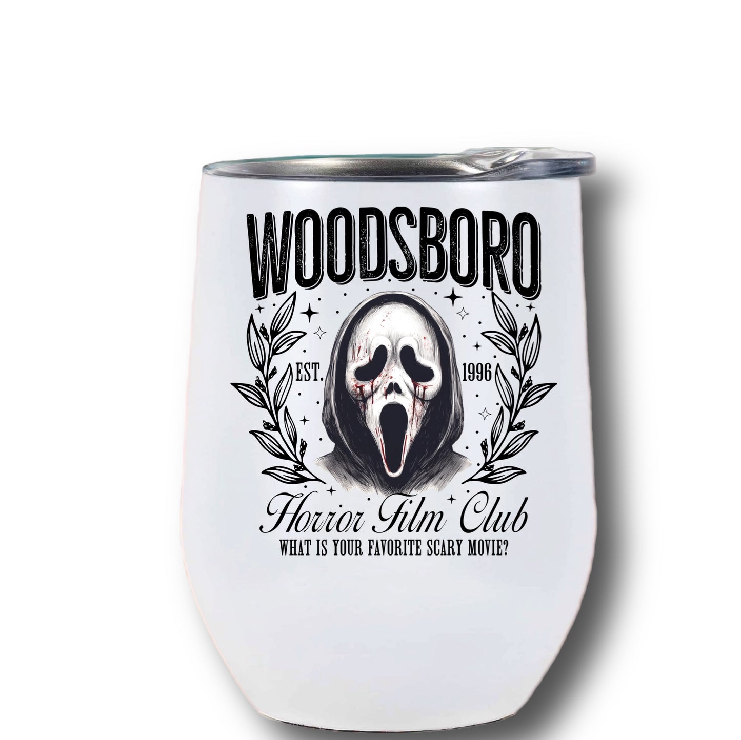 Wine tumbler Halloween characters quotes