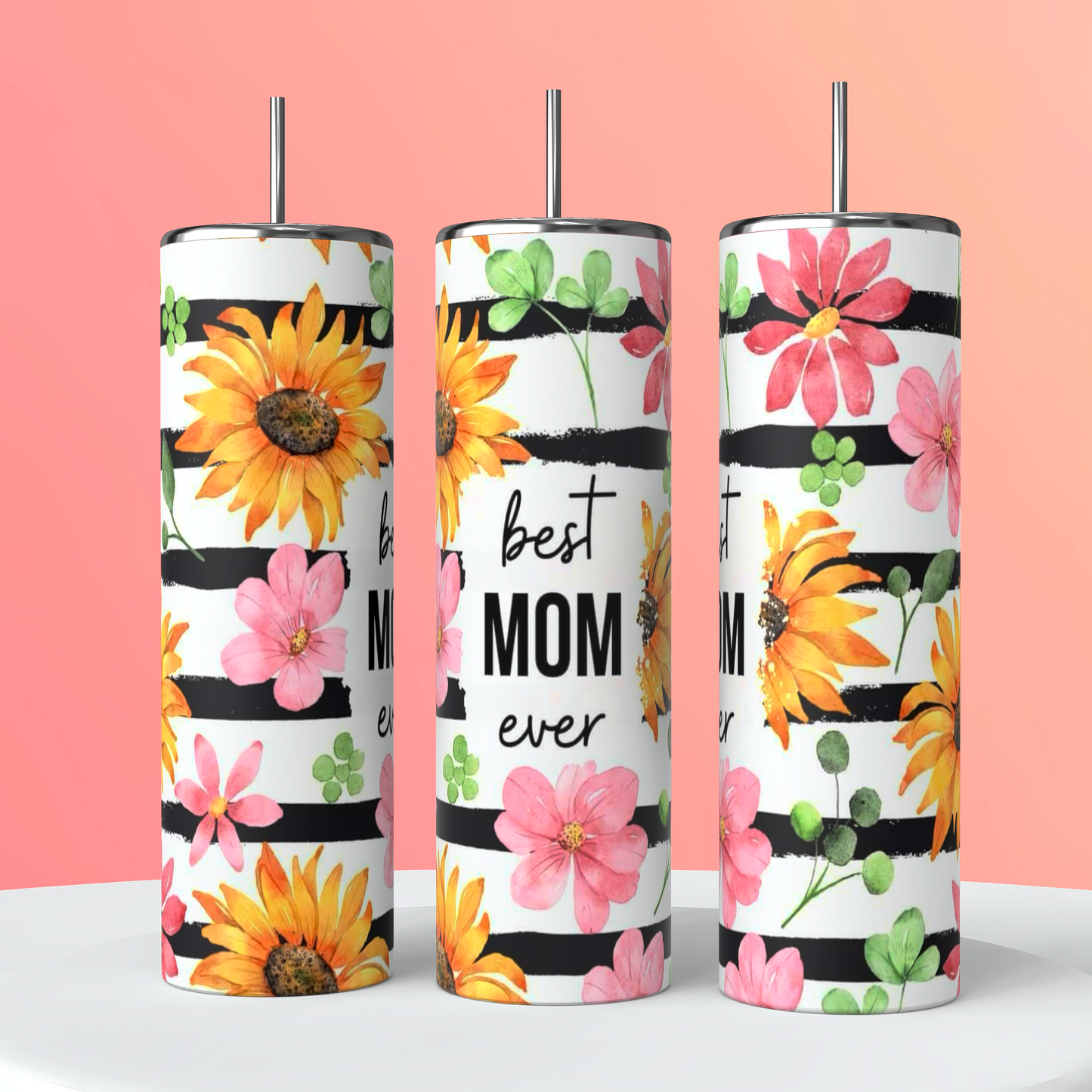 20oz skinny tumbler best mom ever