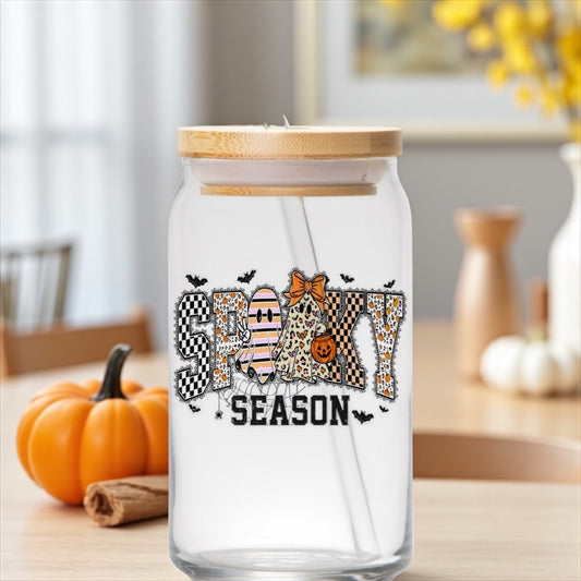 Spooky season 16oz glass