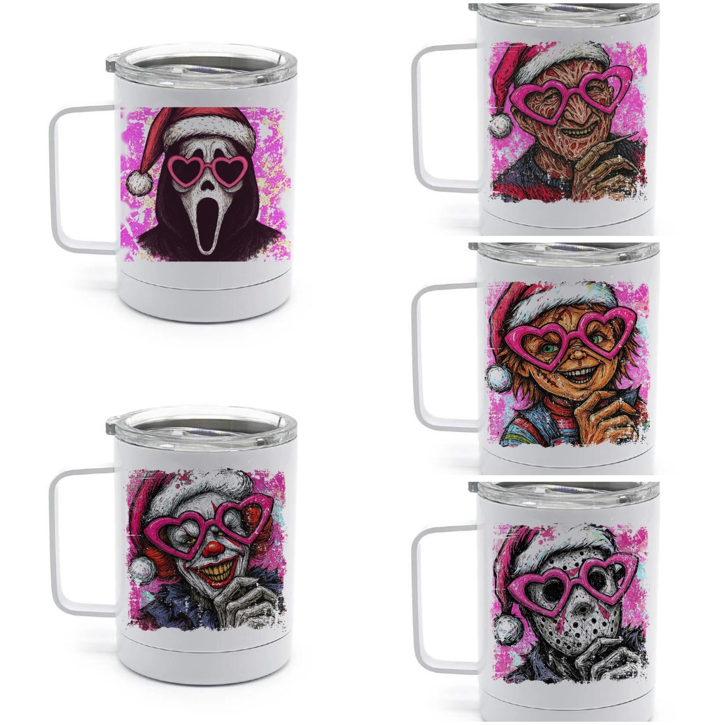 You pick character   15oz stainless steel mug with lid