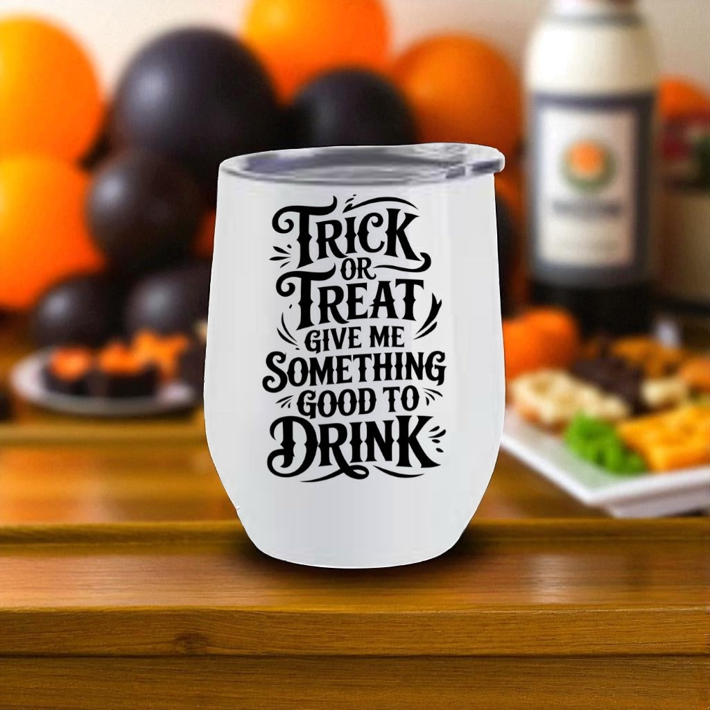 Halloween wine tumbler